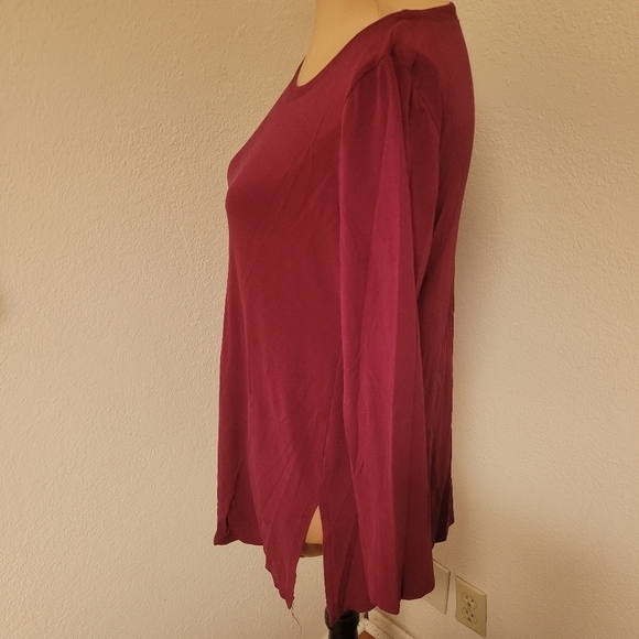Eileen Fisher Silk Long Sleeve Knit Top - Picture 3 of 4